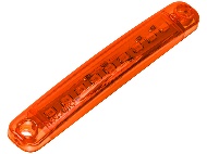 Фонарь габаритный 9-ти диодный LED (жёлтый) 12-24V, L-100 мм (9629Ж)